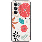 Чехол BoxFace OPPO Reno 12 Line Flowers