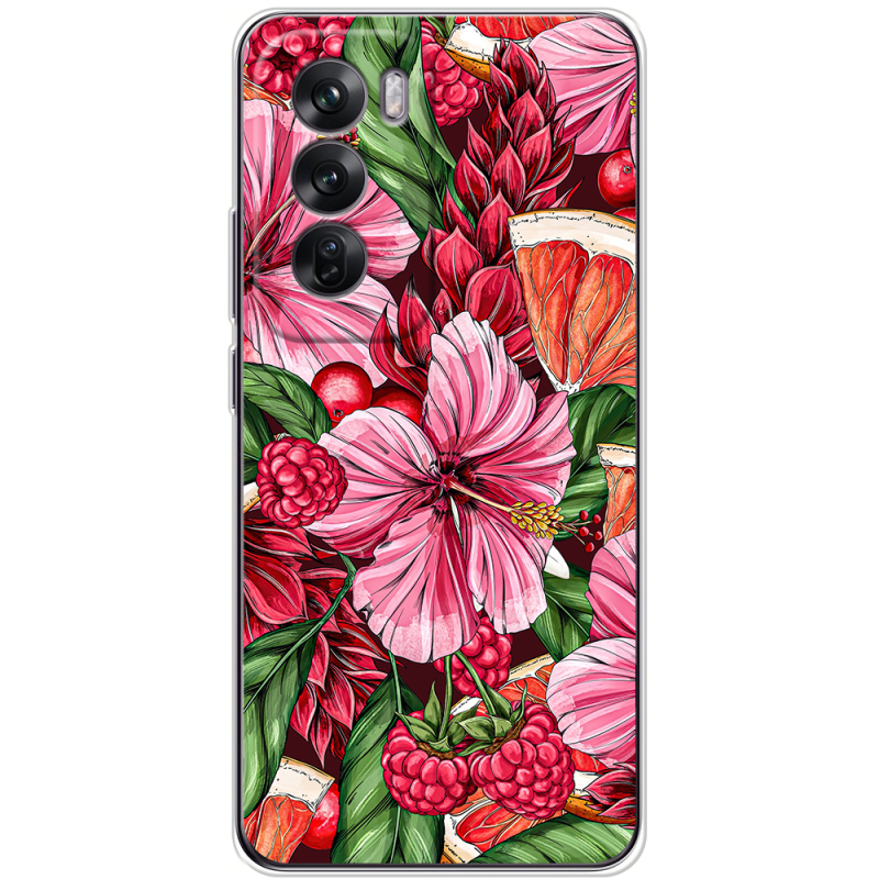 Чехол BoxFace OPPO Reno 12 Tropical Flowers