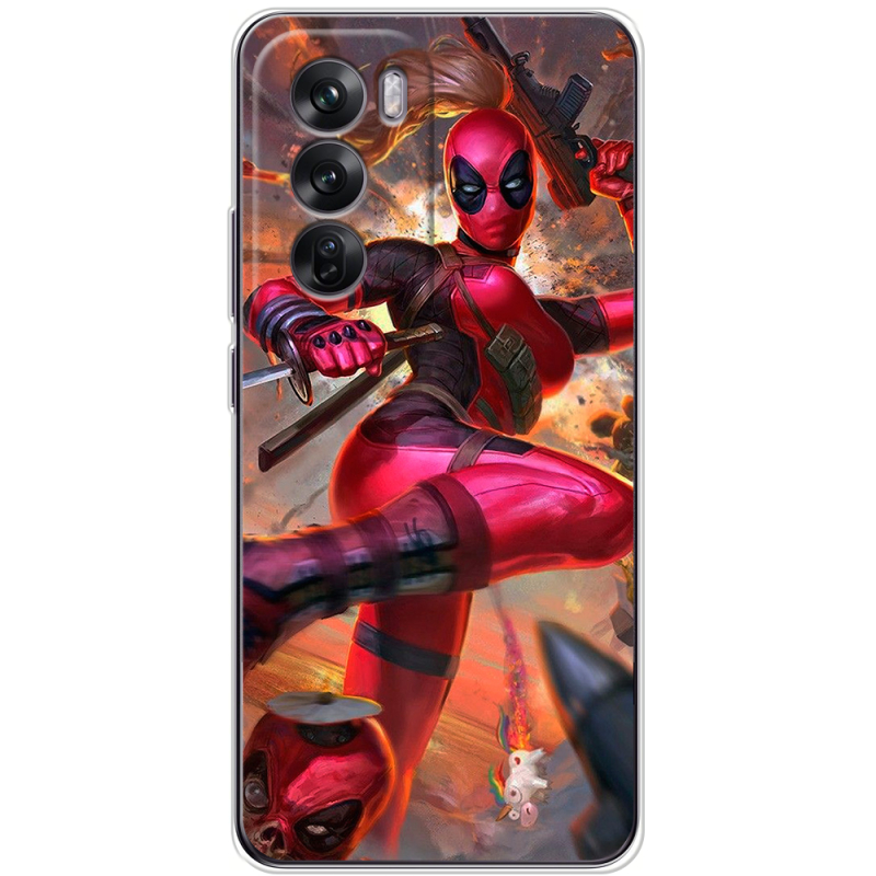 Чехол BoxFace OPPO Reno 12 Woman Deadpool