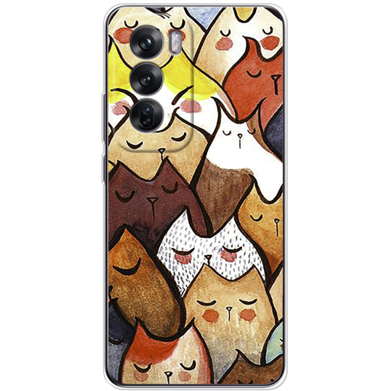 Чехол BoxFace OPPO Reno 12 Sleepy Cats