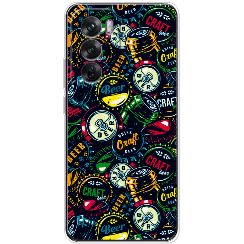 Чехол BoxFace OPPO Reno 12 Bottle Caps