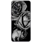 Чехол BoxFace OPPO Reno 12 Black and White Roses