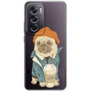 Прозрачный чехол BoxFace OPPO Reno 12 Dog Coffeeman