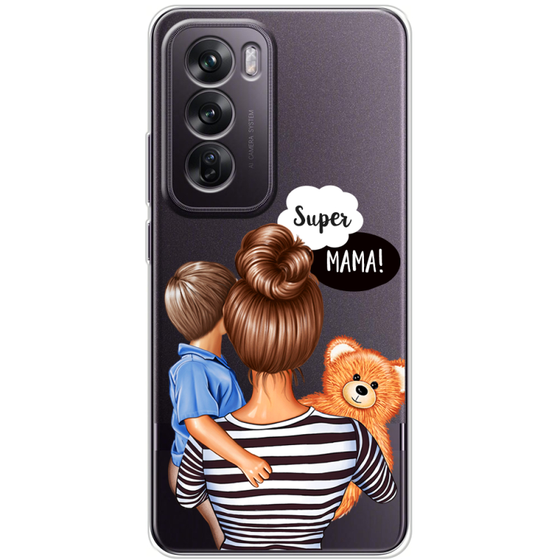 Прозрачный чехол BoxFace OPPO Reno 12 Super Mama and Son