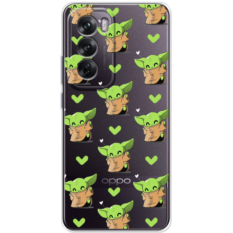 Прозрачный чехол BoxFace OPPO Reno 12 Pattern Baby Yoda