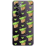 Прозрачный чехол BoxFace OPPO Reno 12 Pattern Baby Yoda