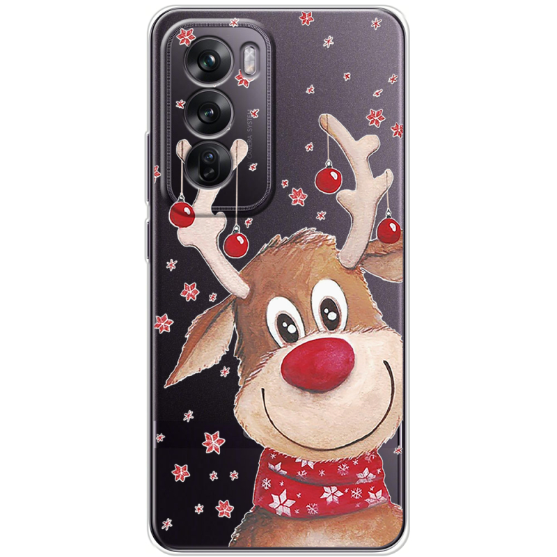 Прозрачный чехол BoxFace OPPO Reno 12 Winter Deer