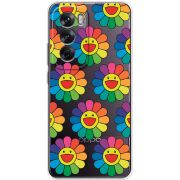 Прозрачный чехол BoxFace OPPO Reno 12 Hippie Flowers