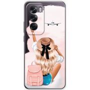 Прозрачный чехол BoxFace OPPO Reno 12 Travel Girl