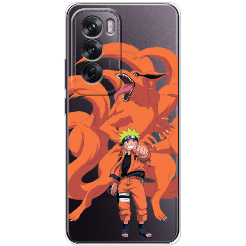 Прозрачный чехол BoxFace OPPO Reno 12 Naruto and Kurama