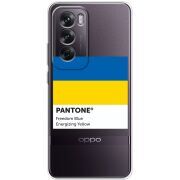 Прозрачный чехол BoxFace OPPO Reno 12 Pantone вільний синій