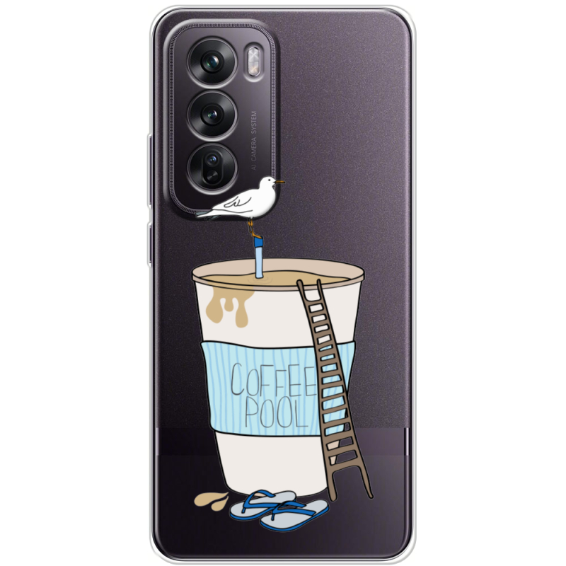 Прозрачный чехол BoxFace OPPO Reno 12 Segull in Cofee Pool