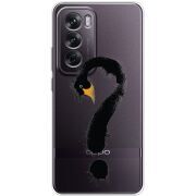 Прозрачный чехол BoxFace OPPO Reno 12 Swan question