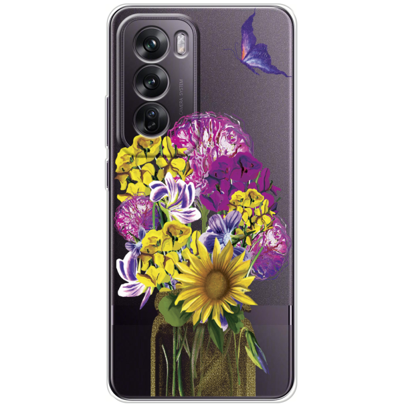 Прозрачный чехол BoxFace OPPO Reno 12 My Bouquet