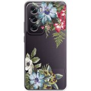 Прозрачный чехол BoxFace OPPO Reno 12 Floral