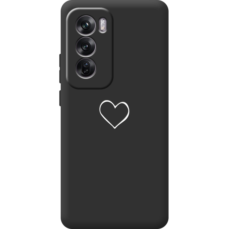 Черный чехол BoxFace OPPO Reno 12 My Heart