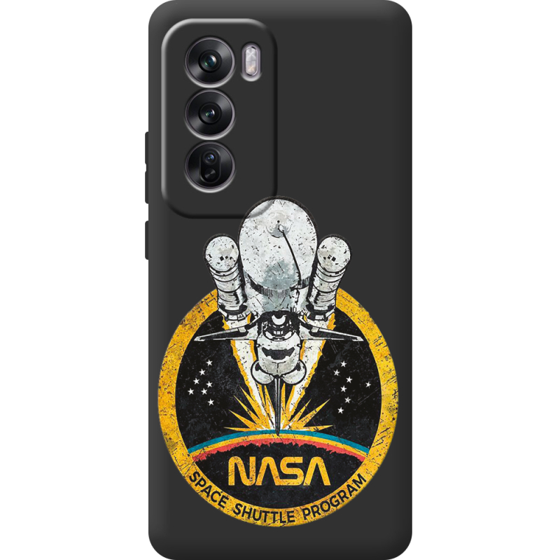 Черный чехол BoxFace OPPO Reno 12 NASA Spaceship