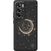 Черный чехол BoxFace OPPO Reno 12 Moon