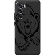 Черный чехол BoxFace OPPO Reno 12 Grizzly Bear