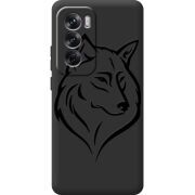 Черный чехол BoxFace OPPO Reno 12 Wolf