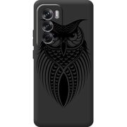 Черный чехол BoxFace OPPO Reno 12 Owl