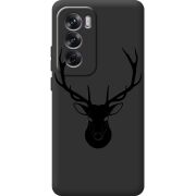 Черный чехол BoxFace OPPO Reno 12 Deer