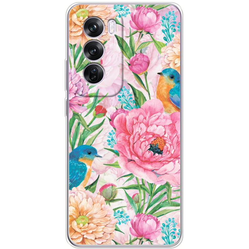 Чехол BoxFace OPPO Reno 12 Pro Birds in Flowers