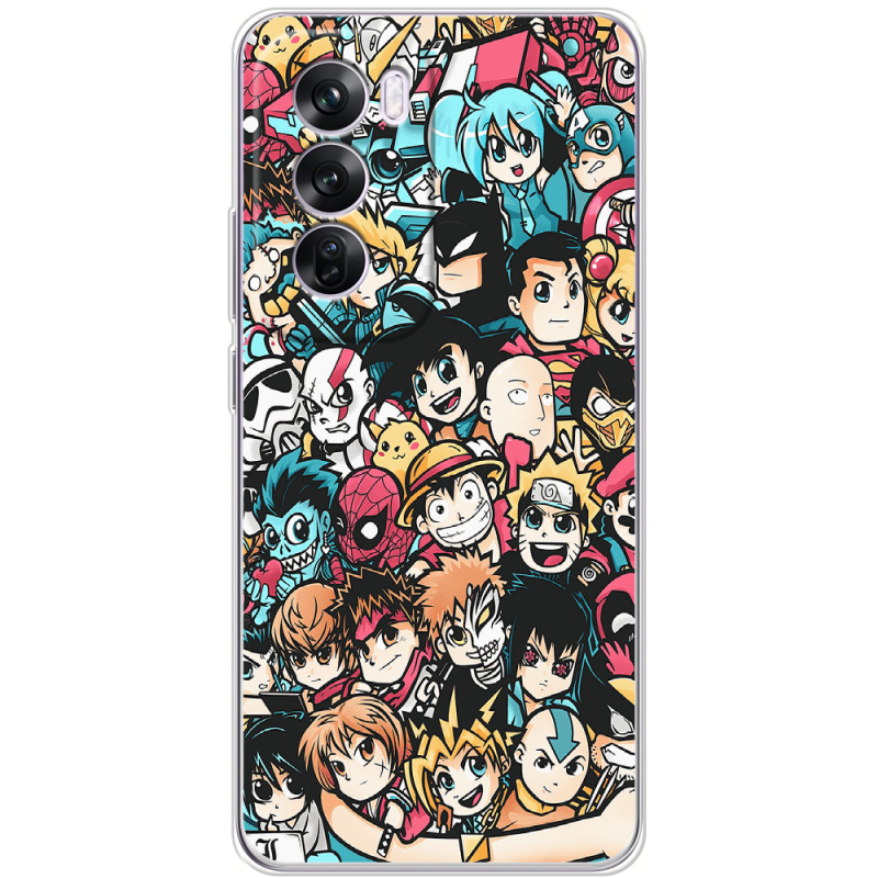 Чехол BoxFace OPPO Reno 12 Pro Anime Stickers