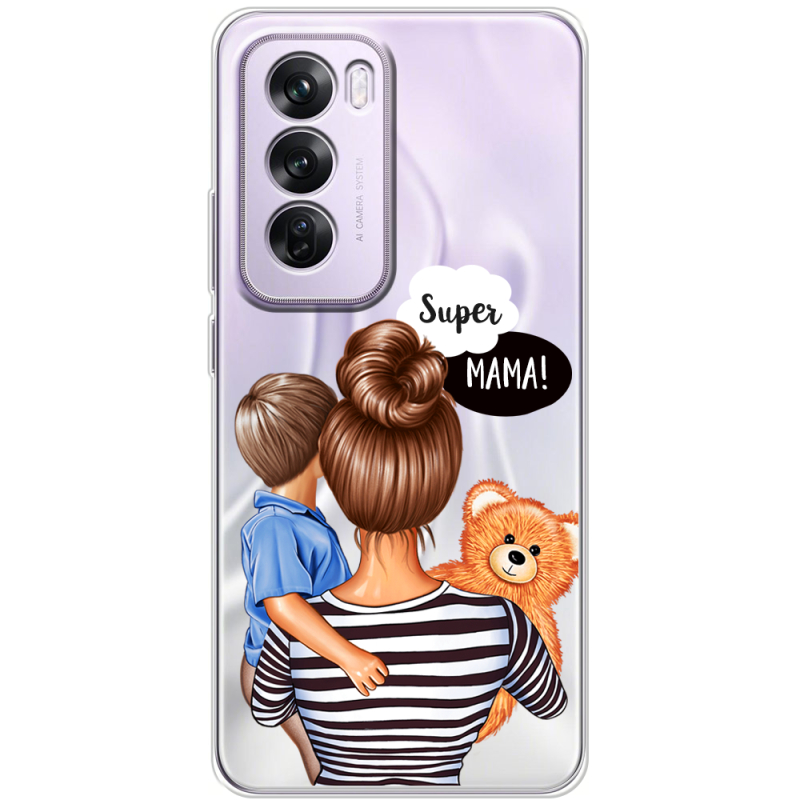 Прозрачный чехол BoxFace OPPO Reno 12 Pro Super Mama and Son