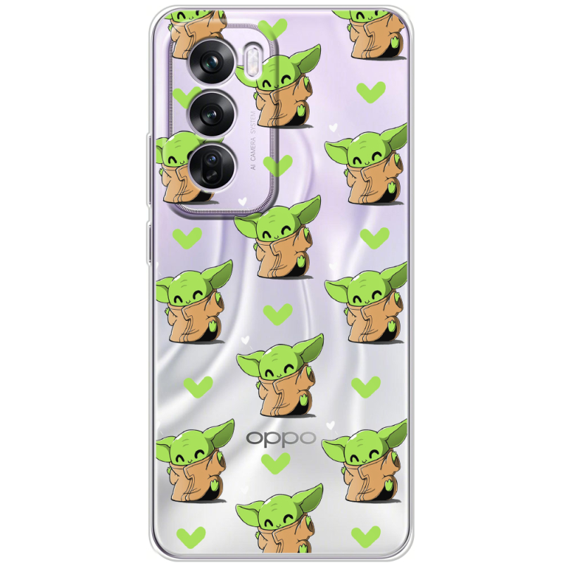 Прозрачный чехол BoxFace OPPO Reno 12 Pro Pattern Baby Yoda