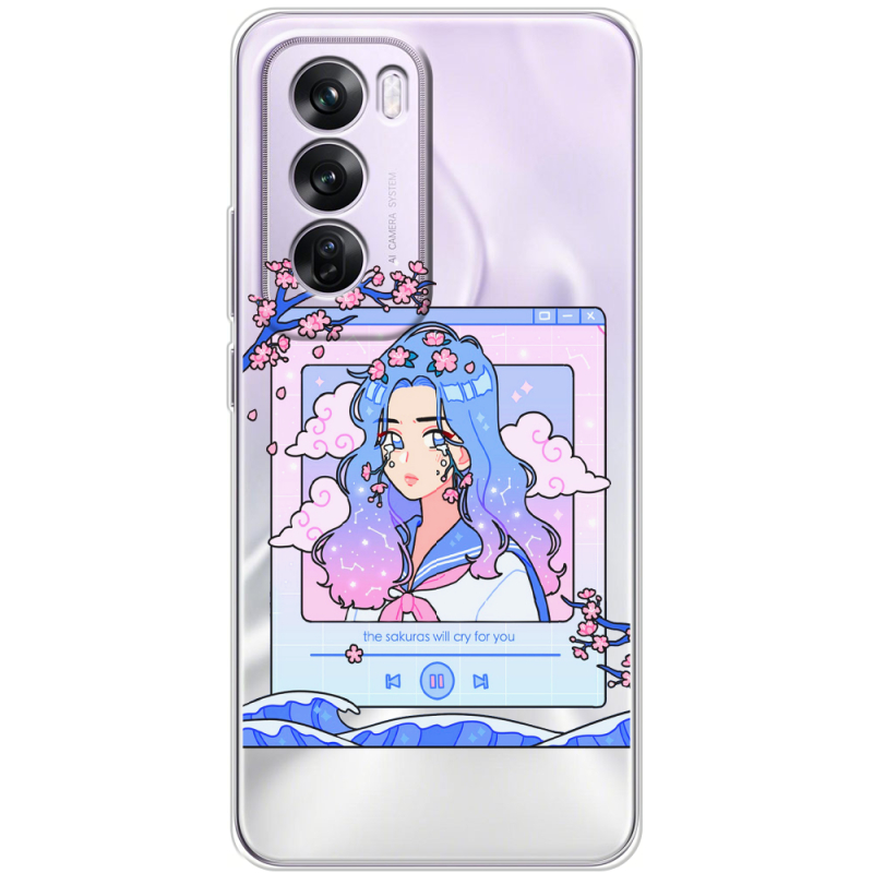 Прозрачный чехол BoxFace OPPO Reno 12 Pro The Sakuras Will Cry For You