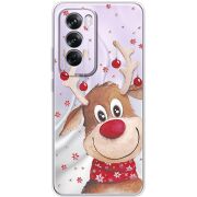 Прозрачный чехол BoxFace OPPO Reno 12 Pro Winter Deer