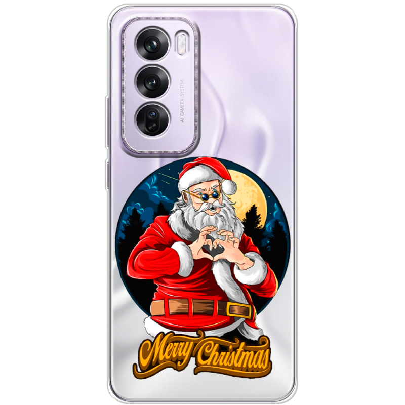 Прозрачный чехол BoxFace OPPO Reno 12 Pro Cool Santa