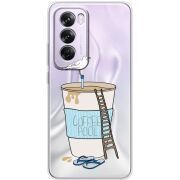 Прозрачный чехол BoxFace OPPO Reno 12 Pro Segull in Cofee Pool