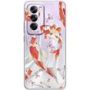 Прозрачный чехол BoxFace OPPO Reno 12 Pro Japanese Koi Fish