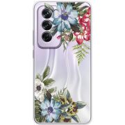 Прозрачный чехол BoxFace OPPO Reno 12 Pro Floral