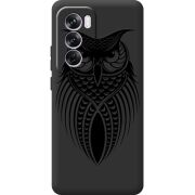 Черный чехол BoxFace OPPO Reno 12 Pro Owl