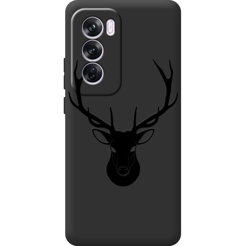 Черный чехол BoxFace OPPO Reno 12 Pro Deer