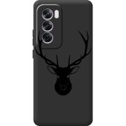 Черный чехол BoxFace OPPO Reno 12 Pro Deer