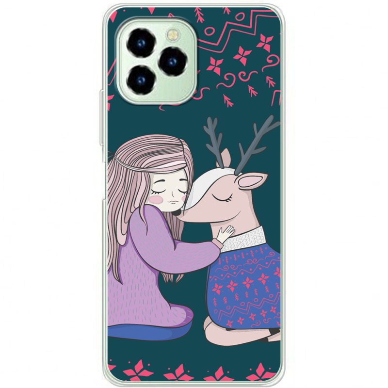 Чехол BoxFace Oukitel C21 Pro Girl and deer