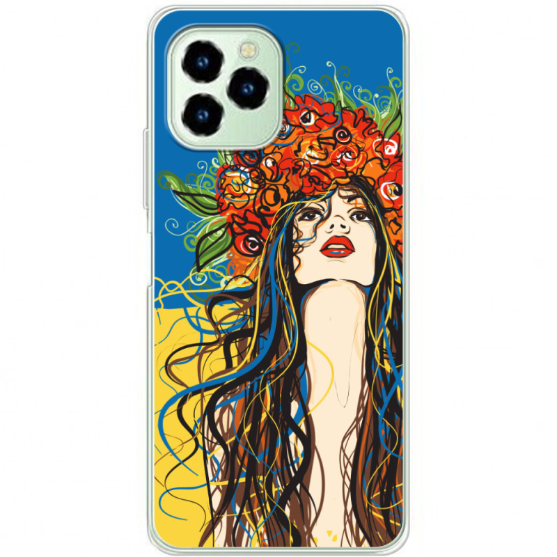 Чехол BoxFace Oukitel C21 Pro Ukraine Girl