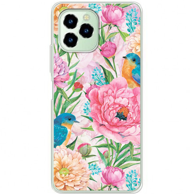 Чехол BoxFace Oukitel C21 Pro Birds in Flowers