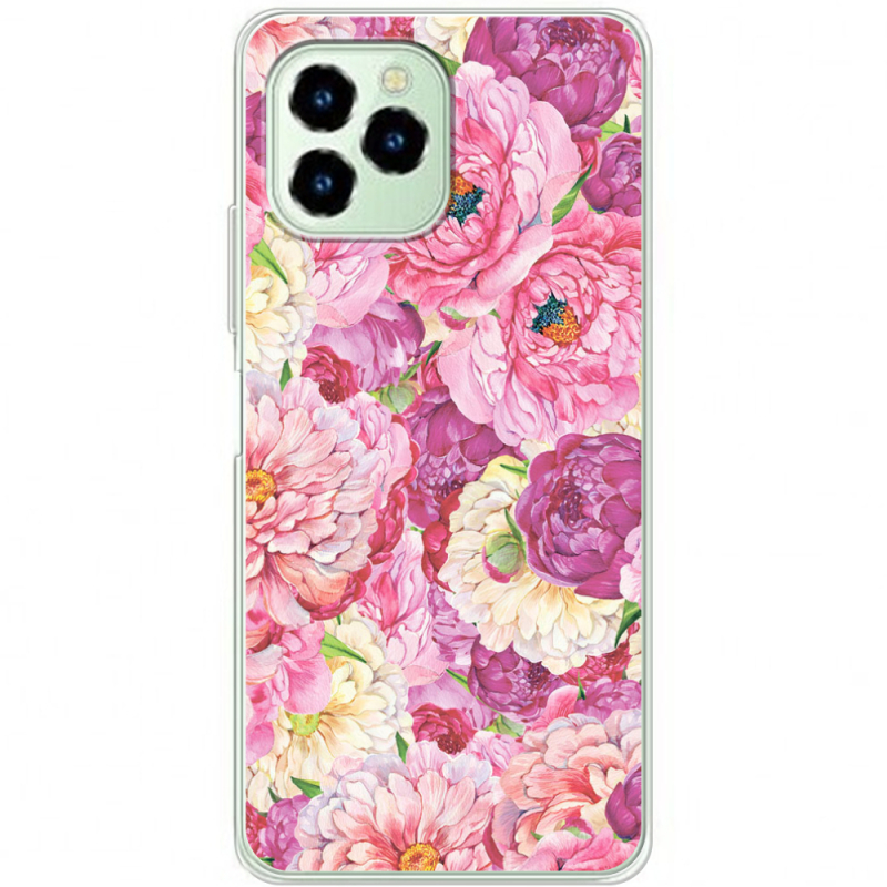 Чехол BoxFace Oukitel C21 Pro Pink Peonies