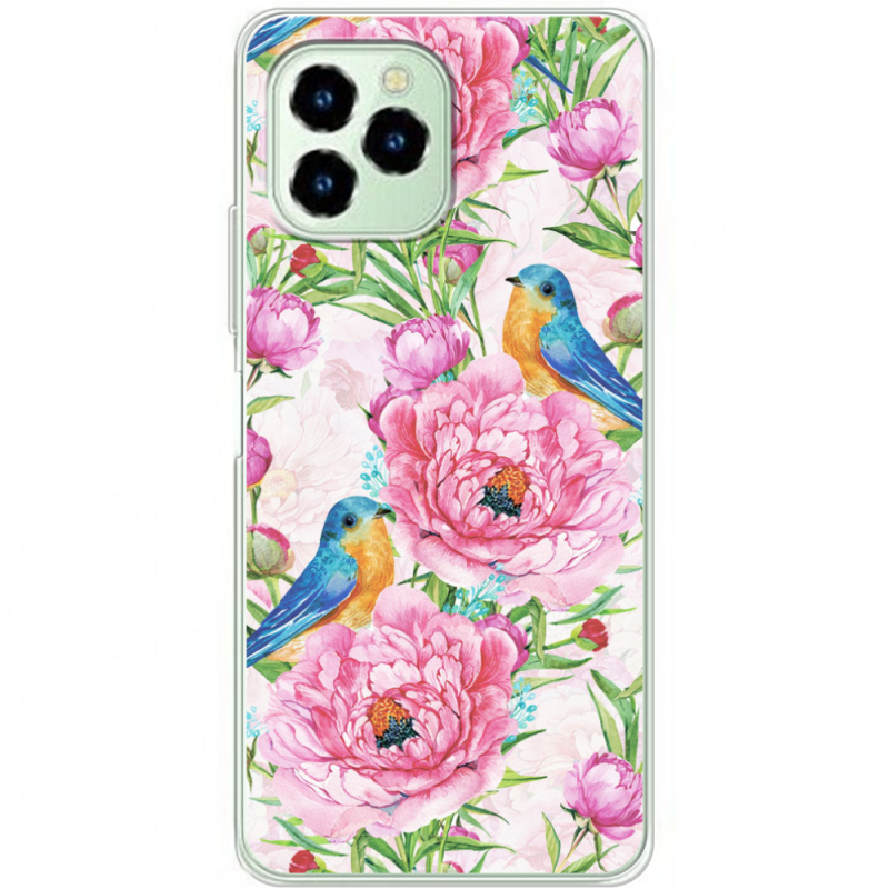 Чехол BoxFace Oukitel C21 Pro Birds and Flowers