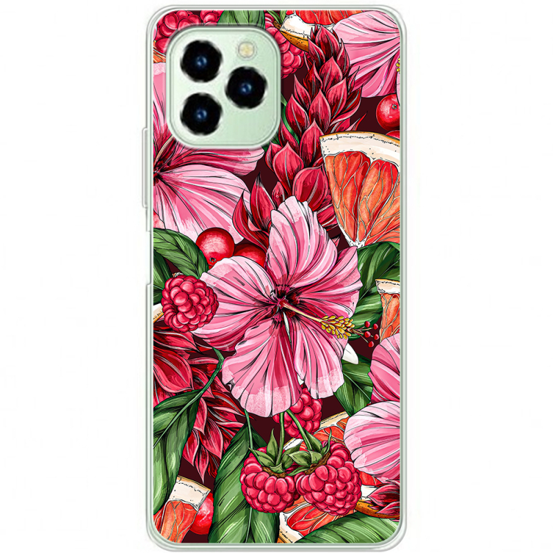 Чехол BoxFace Oukitel C21 Pro Tropical Flowers