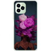 Чехол BoxFace Oukitel C21 Pro Exquisite Purple Flowers