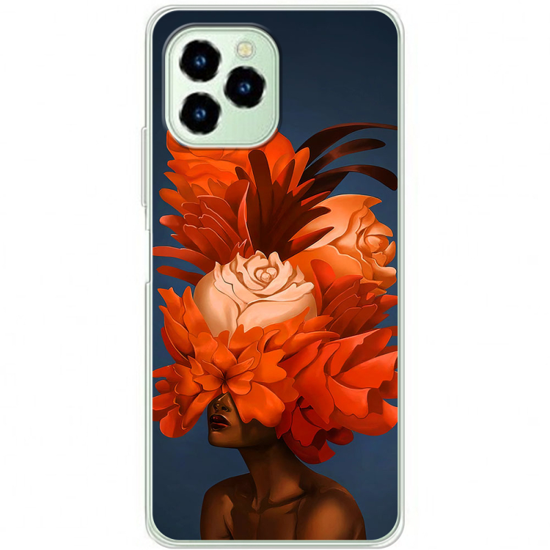 Чехол BoxFace Oukitel C21 Pro Exquisite Orange Flowers