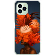 Чехол BoxFace Oukitel C21 Pro Exquisite Orange Flowers