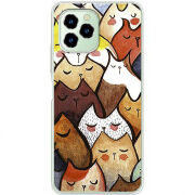 Чехол BoxFace Oukitel C21 Pro Sleepy Cats