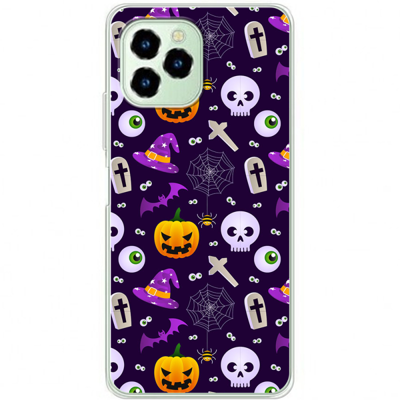 Чехол BoxFace Oukitel C21 Pro Halloween Purple Mood